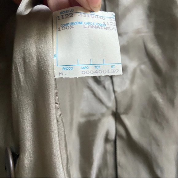 Vintage Maska Made in Italy Pure New Wool one button houndstooth blazer Sz 42 - Picture 8 of 14